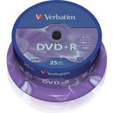 43500P DVD+R 16x 25ks cake VERBATIM